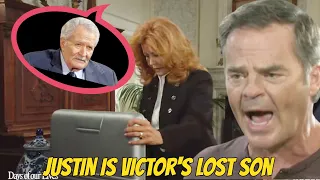 Big rumor, Justin is Victor's lost son Days of our lives spoilers on Peacock