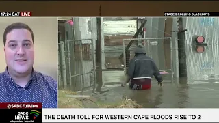 Geordin Hill-Lewis gives an update on the Western Cape floods