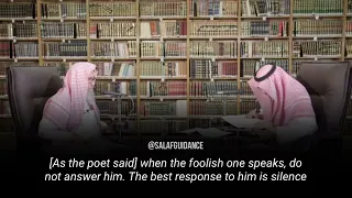 Don’t listen to those who abandon the scholars | Shaykh Salih al-Fawzan