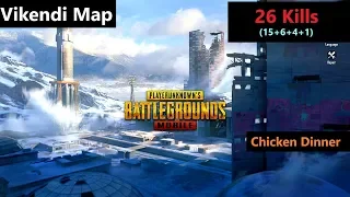 [Hindi] PUBG Mobile | "26 Kills" in Vikendi Map Amazing Chicken Dinner