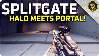 SplitGate: Halo-Meets-Portal Multiplayer FPS! (Splitgate Alpha Gameplay)