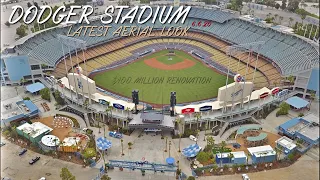 Dodger Stadium Renovation 6.6.20 Construction Aerial Tour