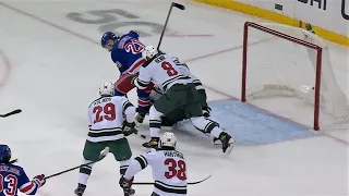 Chris Kreider Backwards Through the Legs Goal of the Year Candidate For His League Leading 31st