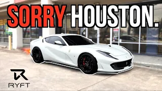 Unleashing the LOUDEST Ferrari 812 in Houston (Ryft Exhaust) | EVS Vlog