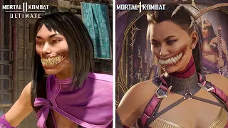 Mortal Kombat 1 - Character Faces Unmasked Comparison - MK 11 vs MK 1