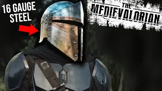 I Forged a MEDIEVAL MANDALORIAN Helmet!!  | Medieval Star Wars | How to Make a Helmet