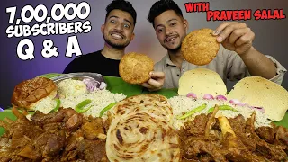 INDIAN SPICY NALLI, MUTTON RIBS, MALABAR PAROTTA, PYAAJ KACHORI, RAJU OMELETTE BUTTER CRUSH MUKBANG