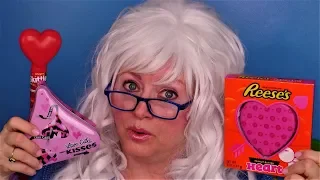 Valentines Day Candy Reeses Skittles Kisses Peeps Slime Funny Taste Test Granny McDonald