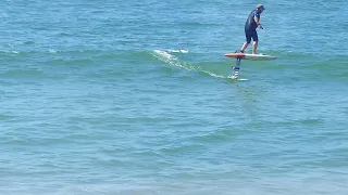 SURF FOILING at Gilgo Beach, NY on my Foil Drive