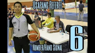 NUMBER /HAND  SIGNAL  TUTORIAL  #6 🏀  USAPANG REFEREE