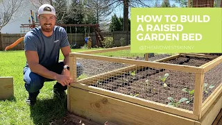 How to Build a Raised Vegetable Garden Bed with Rabbit Fencing | @TheMidwestSkinny