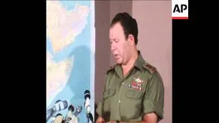 SYND 10 7 76 GUR NEWS CONFERENCE ON ENTEBBE RESCUE RAID