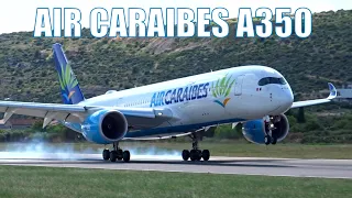 AMAZING CLOSE-UP AIRBUS A350 LANDING!