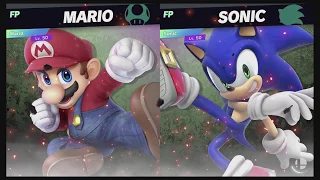 Super Smash Bros Ultimate Amiibo Fights  – Request #14052 Mario vs Sonic