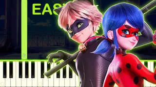 STRONGER TOGETHER | Miraculous The Movie - EASY Piano Tutorial