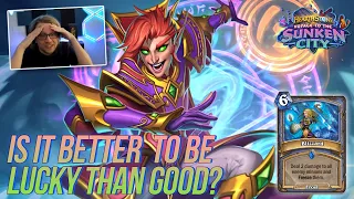 Better Lucky than Good Sometimes w/ Mage! | Voyage To The Sunken City | Hearthstone Standard | Savjz