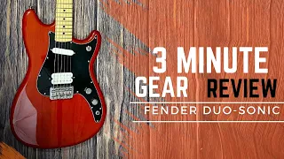 Fender Player Duo-Sonic Transparent Crimson (3 Minute Review)