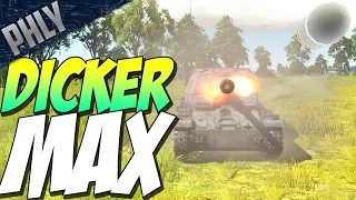 DICKER MAX DESTRUCTION - 105MM 1 SHOT BEAST (War Thunder Tank Gameplay)