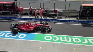 Leaving the Garage during FP1 - 2022 Hungarian GP