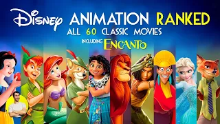 Disney Animation - All 60 Movies Ranked Worst to Best (w/ Encanto)