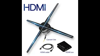 3d hologram led fan,hologram display with HDMI