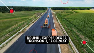 Drumul Expres DEx 12, Tronson 3 | Lucrari covor asfaltic intre Negreni si Tatulesti | UMB #dex12