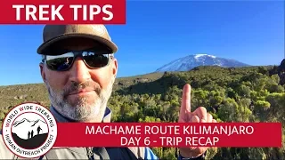 Machame Route  Kilimanjaro Climb - End of Trip Recap & Summary  | Trek Tips