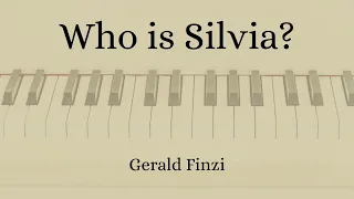 Who is Silvia? by Gerald Finzi (Accompaniment)