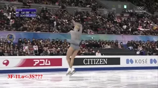 Maria Sotskova - 4 under-rotated jumps FS Grand-Prix Final 2017