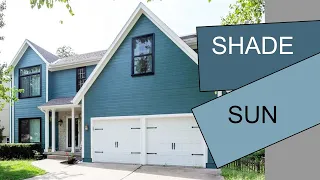 BEAUTIFUL EXTERIOR HOUSE PAINT COLORS IN THE SUNSHINE VS SHADE