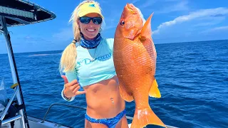 UNEXPECTED Massive Florida Keys Dog Snapper! (catch & cook)