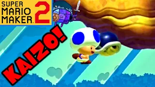 MID AIR SHELLJUMP! Kaizo Levels! Super Mario Maker 2 Expert 11000+ Clears #121