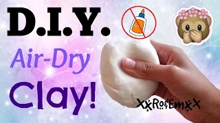 D.I.Y. Air-Dry Clay | How to Make Clay Without GLUE! {AMAZING TWO INGREDIENT RECIPE!}