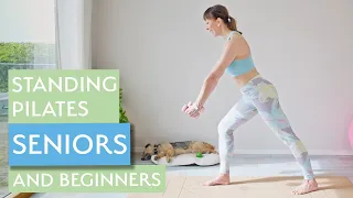 Standing Pilates with Optional Weights for Seniors and Beginners | 10 Mins