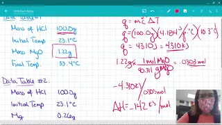 Hess's Law Lab Calculations