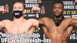 UFC 260 Weigh-Ins: Stipe Miocic vs Francis Ngannou