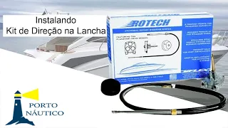 Como Instalar o Kit De Direção na Lancha (Caixa, Bezel e Cabo de Direção)