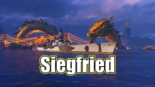 Meet The Siegfried! Tier 7 German Cruiser (World of Warships Legends Xbox One X) 4k
