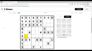 Hard Sudoku New York Times August 5