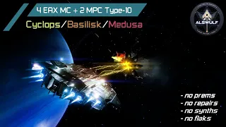 Elite Dangerous Odyssey | Type 10: like a supreme (4 EAX MC + 2MPC) vs Cyclops/Basilisk/Medusa