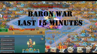 Lords Mobile- Baron war | Pushing SN Allen to victory | Last 15 minutes | ssq family