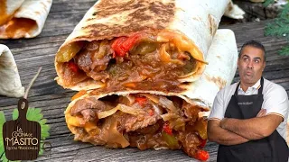 🌯Burritos de carne ¡SUPER ADICTIVOS!😍