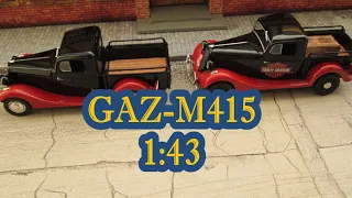 GAZ  PickUp ГАЗ М415 Пикап 1:43 Коллекция масштабных моделей