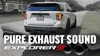 PURE EXHAUST SOUND - 2020 Ford Explorer ST Full, Turbo-Back Exhaust