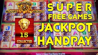 Buffalo Gold ♦️ JACKPOT HANDPAY ♦️ Wonder 4 Boost Slot Machine Retrigger Super & Extreme Free Games