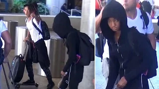 X17 EXCLUSIVE - Jaden And Willow Smith Arrive In L.A. Amid Latest Divorce Rumors