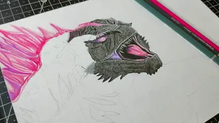 Drawing Godzilla (Godzilla x Kong: the new Empire) Neetubamniyaart  Part - 1