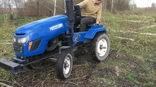 Трелюємо та веземо дерева на дрова мототрактором ДМТЗ 180