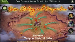 Basic War strategy and preparation for Canyon Summit | Beast Lord The New Land