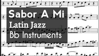 Sabor A Mi Tenor Sax Soprano Clarinet Trumpet Sheet Music Backing Track Play Along Partitura